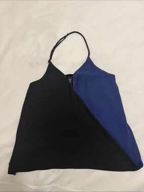 Aqua Color block Top - Size Snall